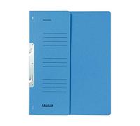 Exacompta - Ref 80003999001F - FALKEN - Hook-In Top-Down Flat Files - A4 (210 x 297mm) in Size, Half Cover for Identification, 250gsm Recycled Manilla - Blue (Pack of 50)