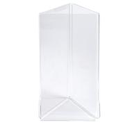 Exacompta - Ref 83558D - Box of 10 triptych 3-sided visual holders - vertical and horizontal - File format DL-10x21cm - PMMA - For displaying photos, documents on table, desk - Crystal