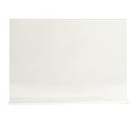 Exacompta - Ref 84159D - Box of 10 Horizontal Straight Display Holders A4 - Dimensions D 30 x W 5.5 x H 21.5 cm - PMMA (Acrylic) for Photos, advertisements, menus Restaurants, Hotels - Crystal