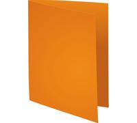Exacompta - Ref 850007E - Pack of 250 Super 60 g/m2 Pastel Coloured sub-folders - PEFC Certified folders - Size 22 x 31 cm for A4 Format - Orange