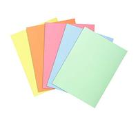 Exacompta - Ref 850100E - Super Square Cut Folders - 22 x 31cm in Size, Suitable for Storing & Holding A4 Documents, 60gsm Material - Assorted Colours (Pack of 100)
