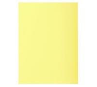 Exacompta - Ref 850105E - Super Square Cut Folders - 22 x 31cm in Size, Suitable for Storing & Holding A4 Documents, 60gsm Material - Yellow (Pack of 100)