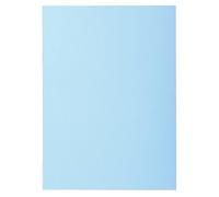 Exacompta - Ref 850106E - Box of 10 Packs of 100 Super 60 g/m2 Pastel Coloured folders - PEFC™ Certified folders - Size 22 x 31 cm for A4 Format - Light Blue