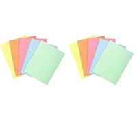 Exacompta - Ref 850300E - Super Square Cut Folders - 22 x 31cm in Size, Suitable for Storing & Holding A4 Documents, 60gsm Material - Assorted Colours (Pack of 60)