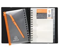 Exacompta - Ref 85034E - Box of 50 Refills Detachable Pockets for Exacard Removable Business Card Rings (ref 75034E) - Capacity 60 Cards - Dimensions 19 x 12.5 cm