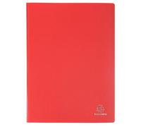 Exacompta - Ref 85105E - Soft PP Display Book - Suitable for A4 Documents, Made from Polypropylene, Lightweight, 100 Pockets, 200 Viewing Pages - Red Cover