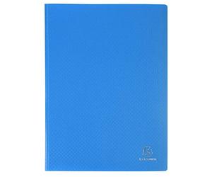 Exacompta - Ref 8512E - Box of 25 OPAK Document Protectors - 10 Non-Reflective Grained Pockets - 20 Sheets - for A4 Size - Size 24 x 32 cm - Soft Polypropylene Cover - Light Blue