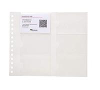 Exacompta - Ref 85134E - Exactive - Exacard Business Card Refill Sheets - 19 x 12.5cm in Size, Holds Up To 12 Cards Per Sheet, Pack of 10 Sheets, 0.05mm Polypropylene
