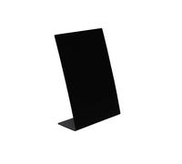 Exacompta - Ref 85230D - 1 x A5 Vertical Slate Sign Stand Message Holder Blackboard for Restaurant, Food Truck, Party, Wedding - Size 15 x 10.5 x 4.5 cm - Black
