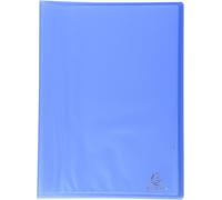 Exacompta - Ref 85362E - Chromaline Semi-Rigid PP Display Book - 240 x 320mm in Size, Suitable for Holding A4 Documents, 30 Pockets, 60 Viewing Pages - Blue (Pack of 4)