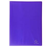 Exacompta - Ref 85366E - Chromaline PP Semi Rigid Welded Display Book - Suitable for A4 Documents, 0.5mm Polypropylene, 30 Pockets, 60 Viewing Pages - Purple (Pack of 4)