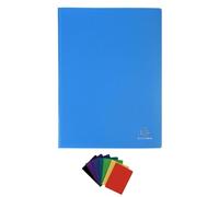 Exacompta - Ref 8540E - Soft PP Welded Display Book - Suitable for A4 Documents, Lightweight, 40 Pockets, 80 Viewing Pages - Assorted Cover Colours (Pack of 12)