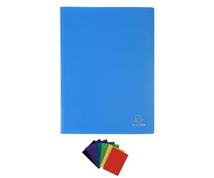 Exacompta - Ref 8540E - Soft PP Welded Display Book - Suitable for A4 Documents, Lightweight, 40 Pockets, 80 Viewing Pages - Assorted Cover Colours (Pack of 12)