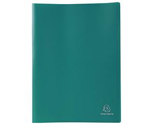 Exacompta - Ref 8543E - Soft PP Display Book - Suitable for A4 Documents, Made from Polypropylene, Lightweight, 40 Pockets, 80 Viewing Pages - Green Cover