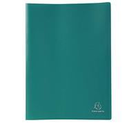 Exacompta - Ref 8553E - Soft PP Display Book - Suitable for A4 Documents, Made from Polypropylene, Lightweight, 50 Pockets, 100 Viewing Pages - Green Cover