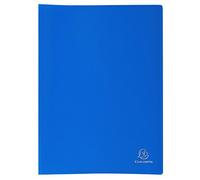 Exacompta - Ref 8582E - Soft PP Display Book - Suitable for A4 Documents, Made from Polypropylene, Lightweight, 80 Pockets, 160 Viewing Pages - Blue Cover