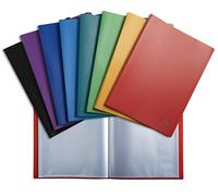 Exacompta - Ref. 8590E - 1 OPAK document cover - 90 anti-reflective grained pockets - 180 views - for A4 format - dimensions 24 x 32 cm - soft polypro cover - 8 random colors