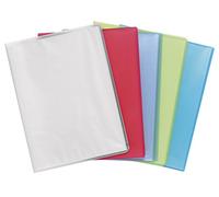 Exacompta - Ref 85969E - Translucent Semi-Rigid PP Display Book - Suitable for A4 Documents, Lightweight, 90 Pockets, 180 Viewing Pages - Assorted Cover Colours (Pack of 8)