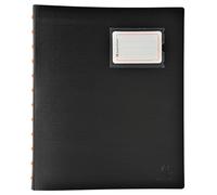 Exacompta - Ref 86434E - Box of 4 Exactive Removable Ring Binder with 40 Detachable Pockets - 80 Views - 5 Colour dividers with Label Holder - for A4 - Black Cover