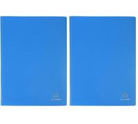 Exacompta - Ref 88100E - Opak Display Book - Suitable for A4 Documents, 100 Pockets, 200 Viewing Pages, Matt Laminated Cover, High Transparency Pockets - Random Colour Cover (Pack of 2)
