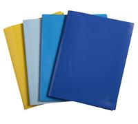 Exacompta Bee Blue Display Book 20 Pockets A4 Assorted Colours (Pack 4) - 88110E