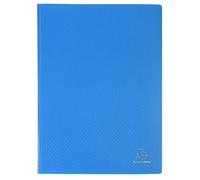 Exacompta - Ref 88112E - Semi-Rigid PP Display Book - Suitable for A4 Documents, Wipeable Cover, 500 Micron Polypropylene, 100 Pockets, 200 Viewing Pages - Blue Cover