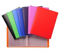 Exacompta - Ref 88209E - Photo Display Book - 110 x 150mm in Size, 20 Pockets, 40 Viewing Pages, Grained Anti-Glare Pockets - Assorted Colours (Pack of 20)