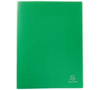 Exacompta - Ref 8823E - Semi-Rigid PP Display Book - Suitable for A4 Documents, Wipeable Cover, 500 Micron Polypropylene, 20 Pockets, 40 Viewing Pages - Light Green Cover