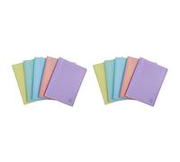 Exacompta - Ref 88370E - Chromaline Translucent Pastel PP Welded Display Books - 240 x 320mm in Size, Suitable for A4 Sized Documents, 30 Pockets, 60 Viewing Pages - Random Colour (Pack of 2)