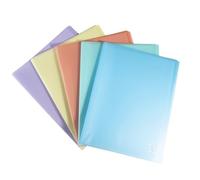 Exacompta - Ref 88370E - Pack of 5 Chromaline Pastel Document Sleeves - 30 Crystal Pockets - 60 Sheets - for A4 - Size 24 x 32 cm - Cover in Translucent Recycled Polypropylene - 5 Assorted Colours