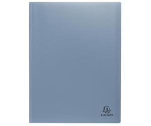 Exacompta - Ref. 88439E - Pack of 3 Autentik Document Protectors - 40 Textured Pockets - 80 Views - for A4 - Size 24 x 32 cm - Soft Recycled Polypropylene Cover - 3 Assorted Colours