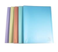 Exacompta - Ref 88570E - Pack of 5 Chromaline Pastel Document Sleeves - 50 Crystal Pockets - 100 Sheets - for A4 - Size 24 x 32 cm - Translucent Recycled Polypropylene Cover - 5 Assorted Colours