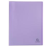Exacompta - Ref. 88670E - 1 Chromaline Pastel document protector - 60 smooth crystal pockets - 120 views - for A4 - size 24 x 32 cm - translucent recycled polypro cover - 5 random colours