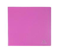 Exacompta - Ref 88827E - Semi-Rigid PP Display Book - Suitable for A4 Documents, Wipeable Cover, 500 Micron Polypropylene, 80 Pockets, 160 Viewing Pages - Pink Cover