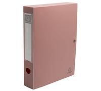 Exacompta - Ref 89270E - Box of 8 Boxes with Skandi snap Closure - Made of Rigid Recycled PP - 6 cm Spine - Size 25 x 33 cm - Skandi Recycled PP - for A4 - Assorted Colours