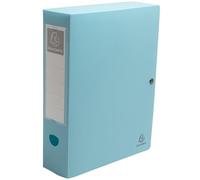 Exacompta - Ref 89370E - 1 Box with Skandi snap Closure - Made of Rigid Recycled Polypropylene - 8 cm Spine - Size 25 x 33 cm - Skandi Recycled PP - for A4 - Random Colours