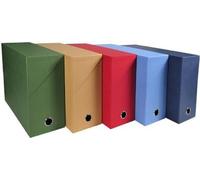 Exacompta - Ref. 89420E - 1 transfer box in canvas paper - back 120mm - random color