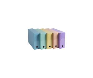 Exacompta - Ref 89560E - Aquarel Collection - Transfer Box File, 25.5x34cm for A4+ sized documents , 90mm Spine, Made up