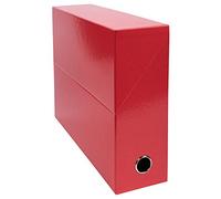 Exacompta - Ref 89925E - Iderama Collection - Transfer Box - 250 x 330 x 90mm in Size, Suitable for Holding A4 Documents, Premium Plastic-Coated Pressboard - Red