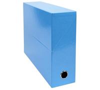 Exacompta - Ref 89927E - Iderama Collection - Transfer Box - 250 x 330 x 90mm in Size, Suitable for Holding A4 Documents, Premium Plastic-Coated Pressboard - Light Blue