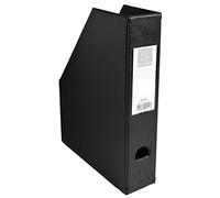 Exacompta - Ref. 90151E - Set of 10 Rigid magazine holders with 7 cm back in PP Black