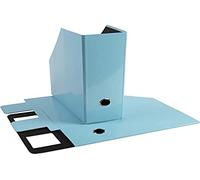 Exacompta - Ref 90560E - Aquarel Collection - Magazine File - 31 x 25cm in Size, 10cm Spine, Glossy Paper Cover, Suitable for A4 Documents Random Colour (Pack of 2 / Same Colour)
