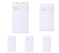 Exacompta - Ref. 96201E - 10 Waiter Pad X 50 carbonless Sheets Numbered in Duplicate - Size 8x15 cm - (Pack of 5)