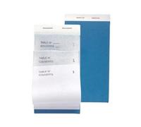 Exacompta - Ref. 96201E - Box of 50 Blocks Maître d'Hôtel - Order Book for Restaurants - 50 Blank Sheets in 2 Numbered Copies - Vertical Format 8 x 15 cm