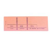 Exacompta - Ref. 96404E - Pack of 10 mat pads 100 numbered sheets in 3 sections - Size 4.8 x 15 cm - Pink