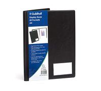 Exacompta - Ref CDB50Z - Guildhall Collection - Premium Display Book - Suitablde for A4 Documents, 50 Pockets, 100 Viewing Pages - Rigid Black PVC Cover