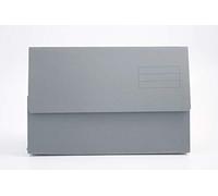 Exacompta - Ref DW250-GRYZ - Guildhall - Plain Document Wallet, 345x245mm, Holds 200 Sheets, 250gsm Medium Weight Premium Quality Manilla, Holds A4 & Foolscap Documents - Grey, Pack of 50