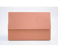 Exacompta - Ref DW250-ORGZ - Guildhall - Plain Document Wallet, 345x245mm, Holds 200 Sheets, 250gsm Medium Weight Premium Quality Manilla, Holds A4 & Foolscap Documents - Orange, Pack of 50