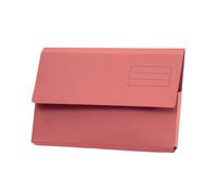 Exacompta - Ref DW250-PNKZ - Guildhall - Plain Document Wallet, 345x245mm, Holds 200 Sheets, 250gsm Medium Weight Premium Quality Manilla, Holds A4 & Foolscap Documents - Pink, Pack of 50
