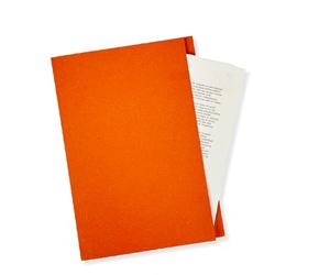 Exacompta - Ref FS250-ORGZ - Guildhall - Pack of 100 - Square Cut Folder, 250gsm Medium Weight Manilla, 349 x 242mm, A4 & Foolscap, Approx. 100 Sheets, Blue Angel Certified - Orange